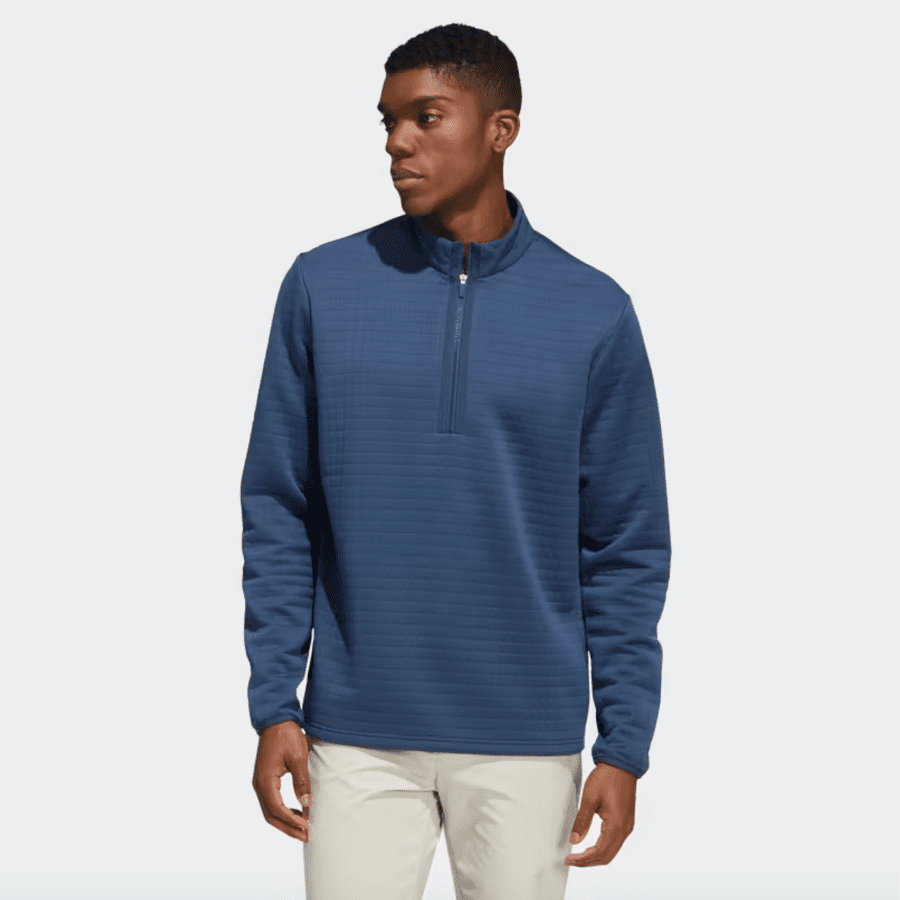 Adidas Water Repellent 1/4 Zip Pullover - Navy