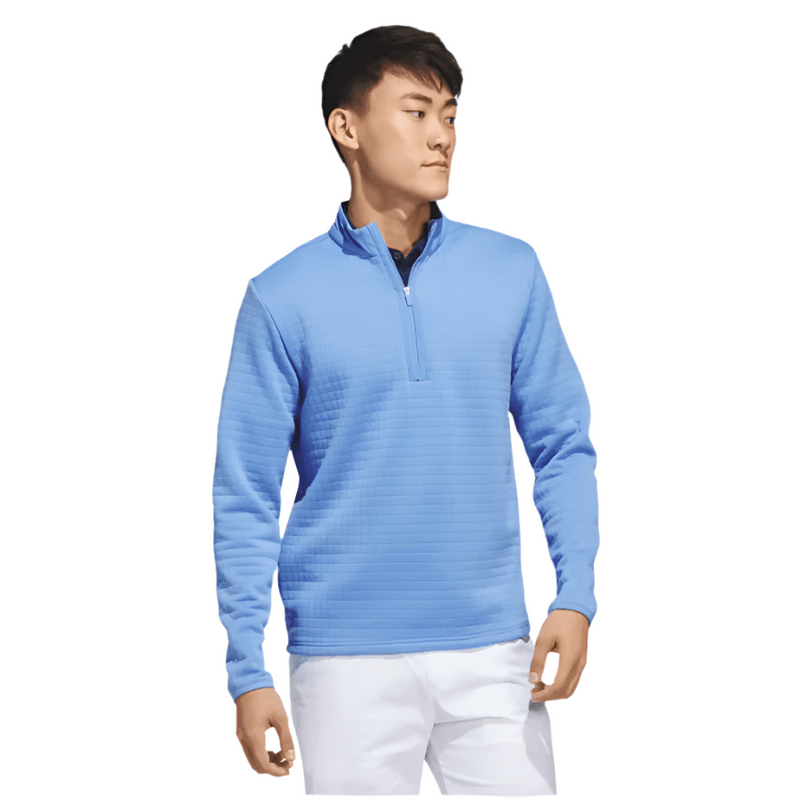 Adidas Water Repellent 1 4 Zip Pullover Blue
