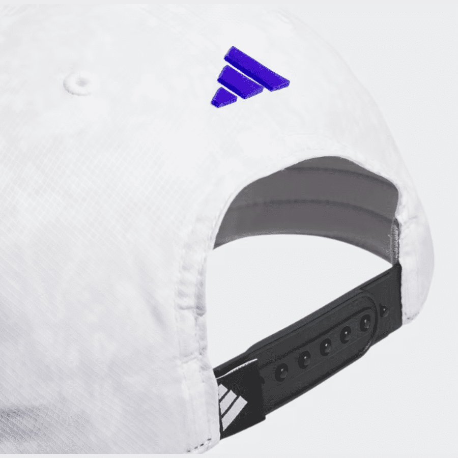 Adidas 3-Stripes Printed Tour Golf Hat - White