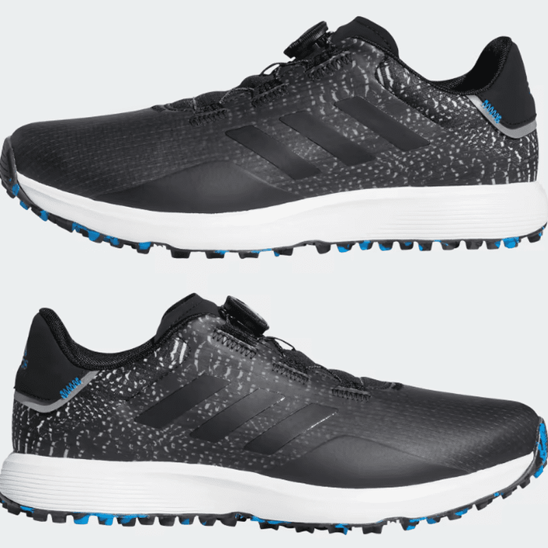 Adidas S2G BOA Wide Spikeless Golf Shoes - Black