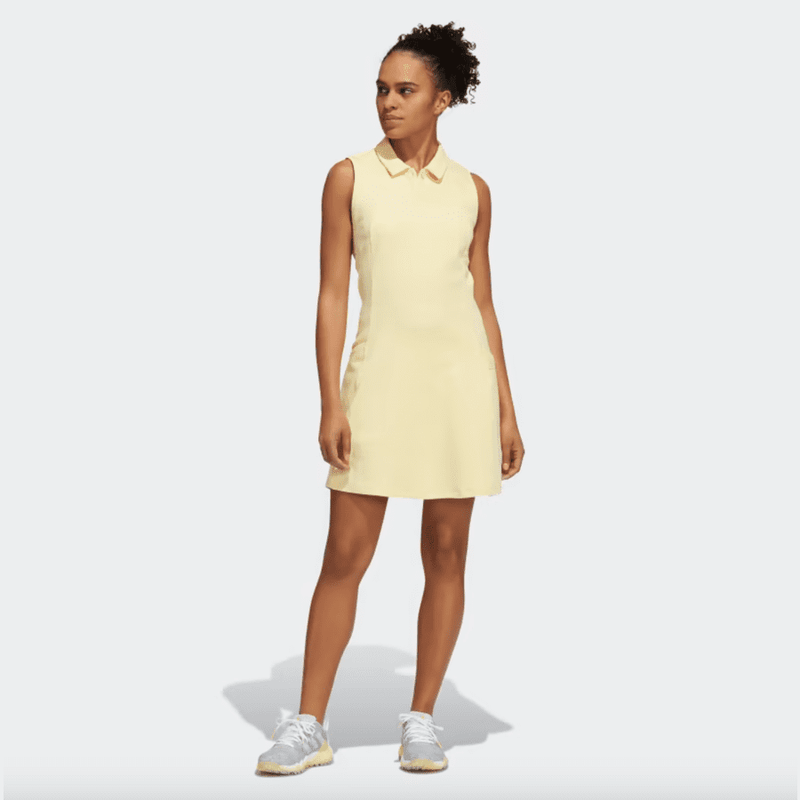 Adidas Go-To Sleeveless Golf Dress - Yellow