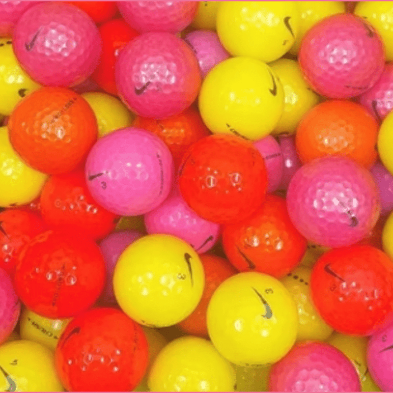 36 Nike Assorted Colors Mix Golf Balls - Recycled 5A/4A