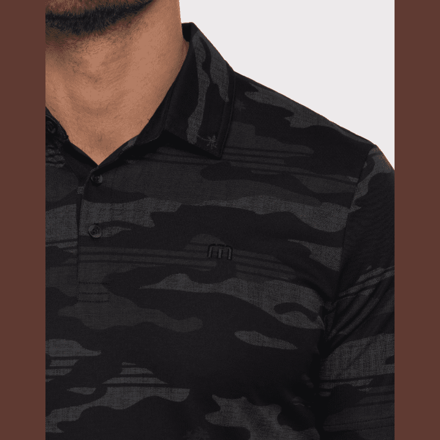 Travis Mathew Beachside Stealth Polo - Black