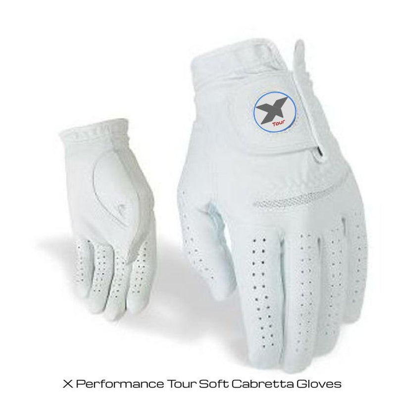 6 Pack X Performance Men's Tour Soft Cabretta Leather Gloves