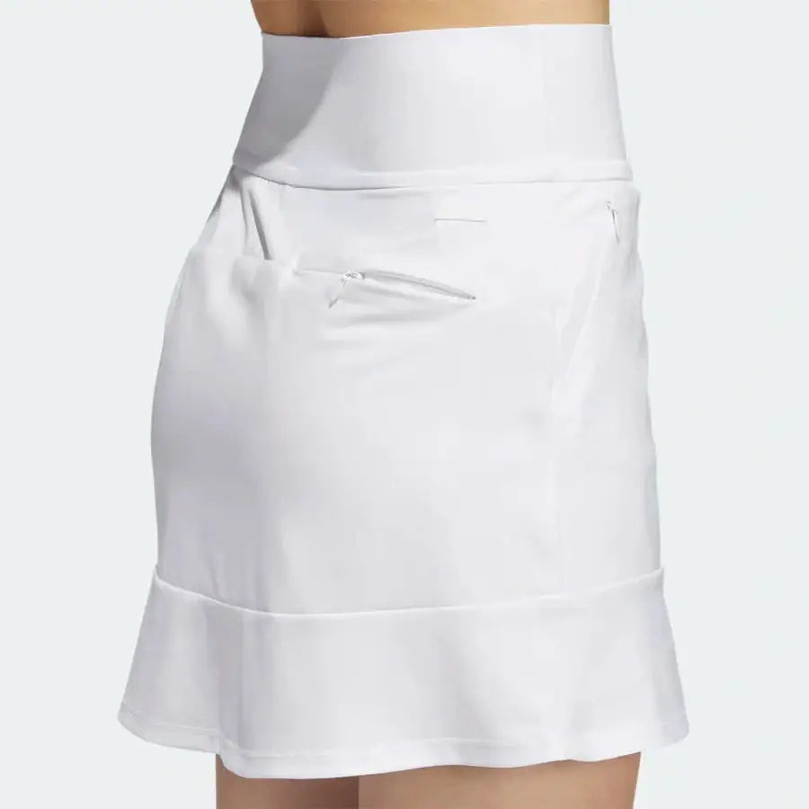 Adidas Ladies Frill Golf Skort - White