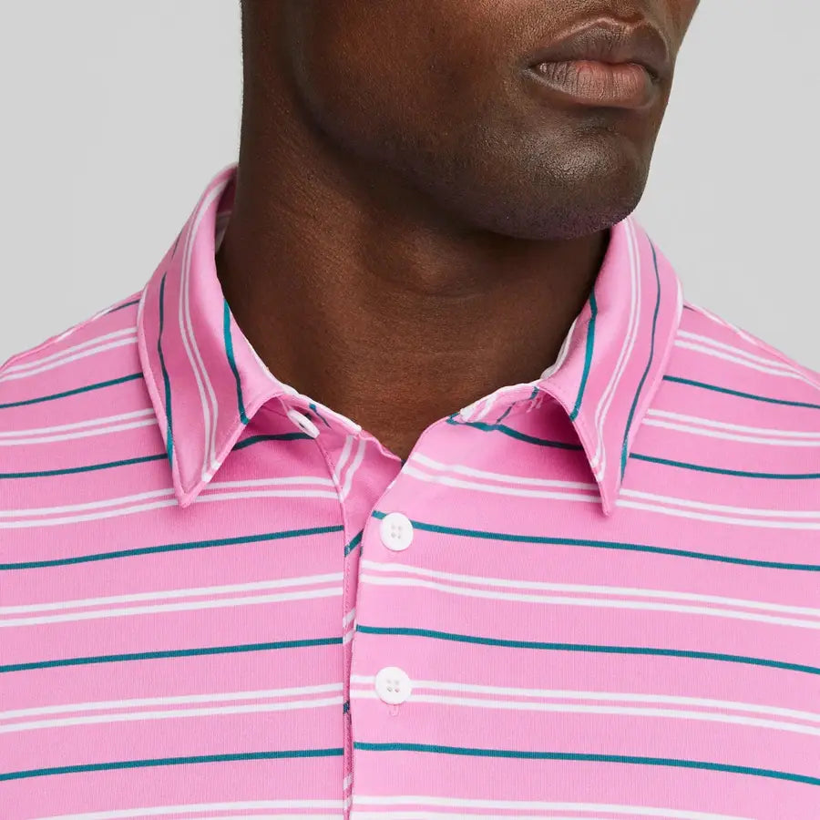 Puma MATTR Striper Golf Polo - Pink