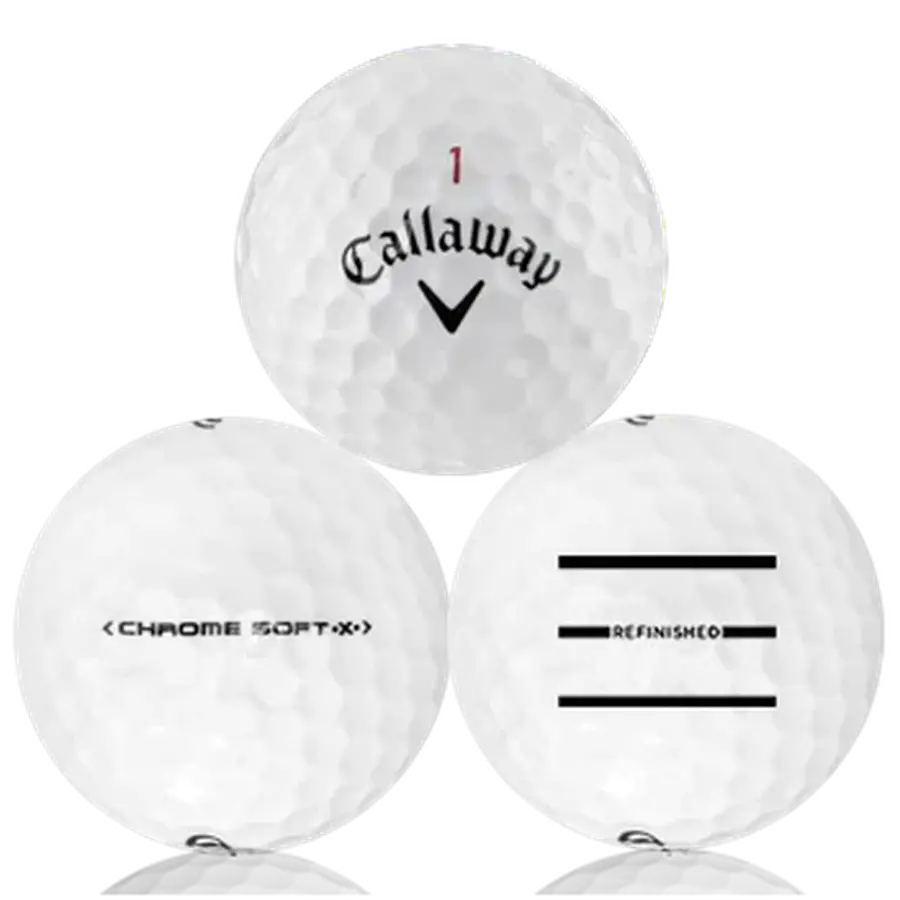 36 Callaway Chrome Soft Triple LIne Golf Balls - Factory Refinished