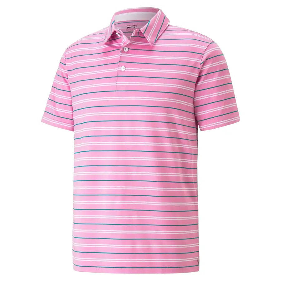 Puma MATTR Striper Golf Polo - Pink