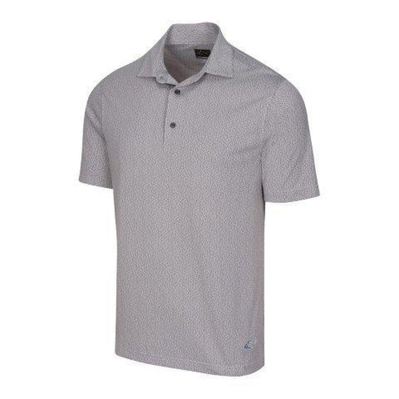 Greg Norman Jacquard Polo - Black